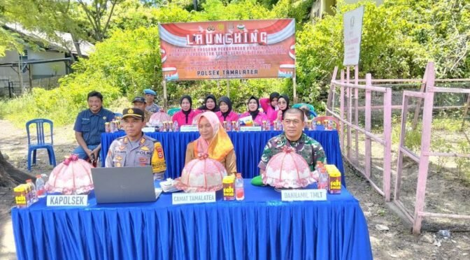 Danramil 1425-03/Tamalatea bersama Anggota Hadiri Launching Penguatan Program Pekarangan Pangan Lestari