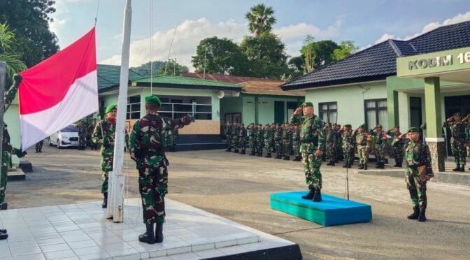 Pimpin Upacara Mingguan, ini Disampaikan Kasdim 1604/Kupang