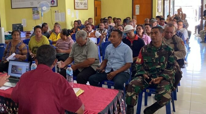 Pererat Kemitraan, Babinsa Serma Yumentironi Laituban Hadiri Pemilihan Pengurus LPM Lasiana